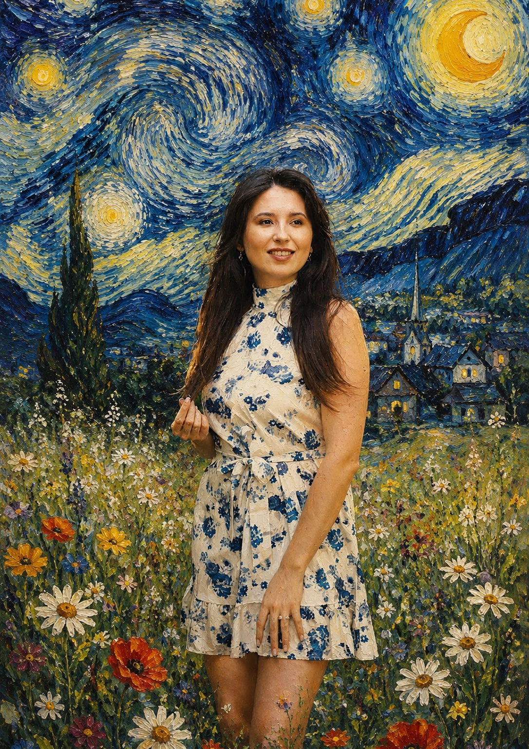 Van Gogh Starry Night Dream Portrait